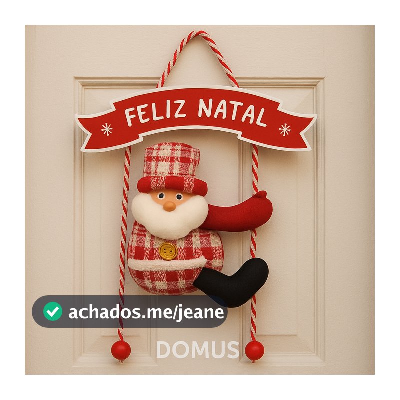 Decoração de Natal Papai Noel Parede Porta Feliz Natal Enfeite Natalino Casa Festa Natalina Vermelho