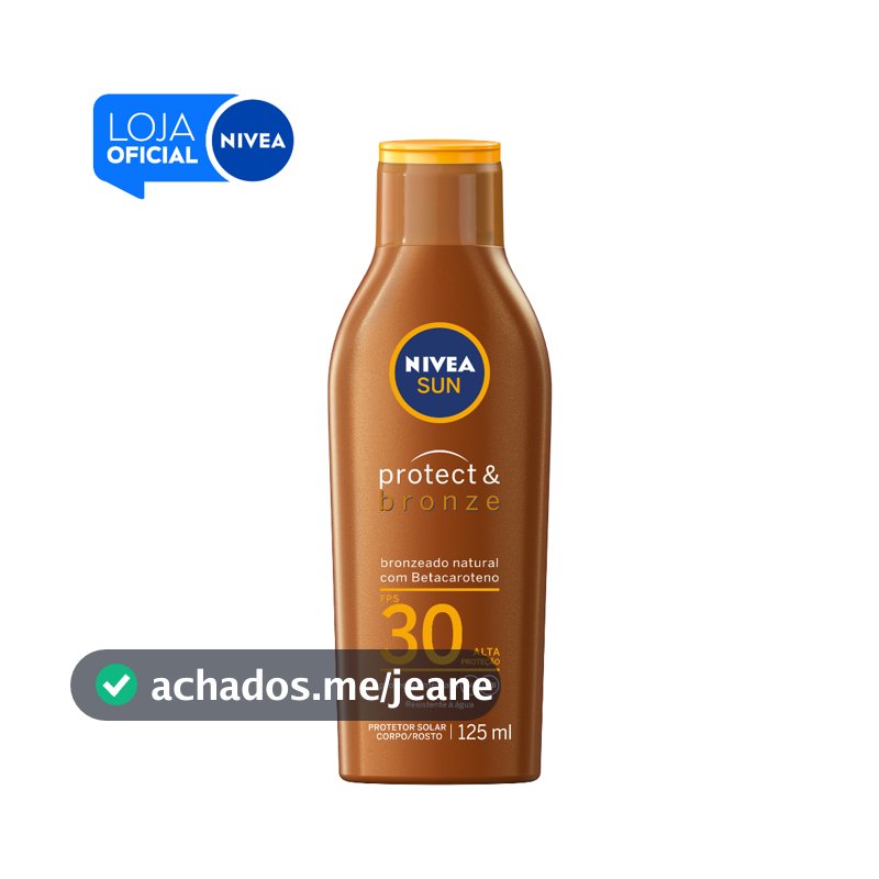 NIVEA SUN Protetor Solar Protect & Bronze FPS 30 125ml