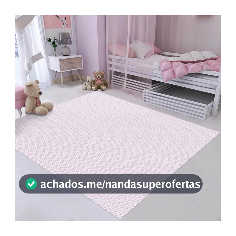 Tapete quarto infantil 1,00 X 1,40 Antiderrapante 100% Algodão menino/menina/criança/kids