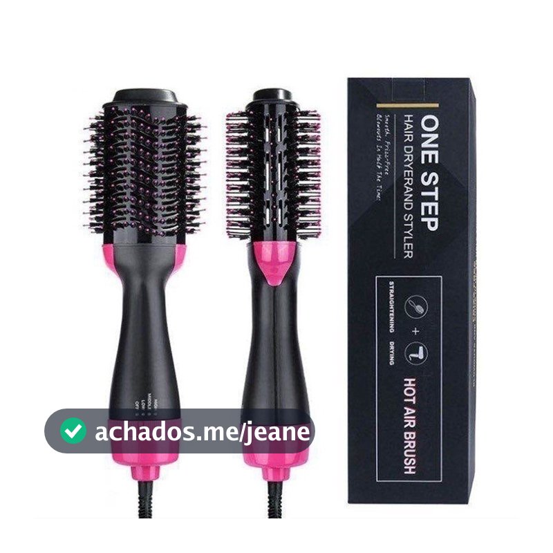 Escova Secadora Alisador Elétrica Quente Cabelo Com 3 Em1 Hair Styler Jorge APENAS 110