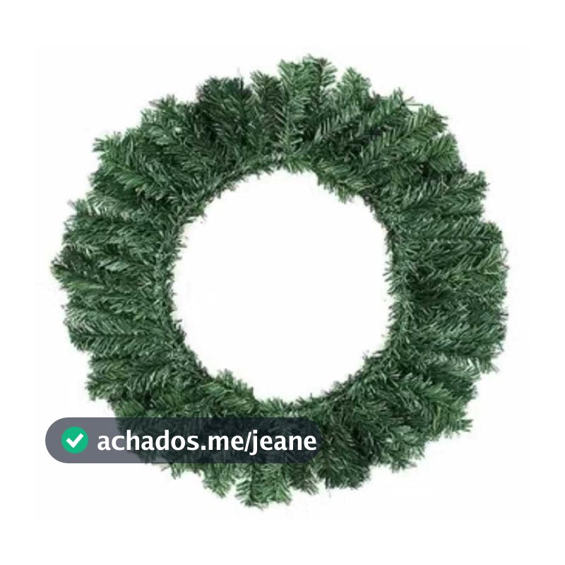 Guirlanda de Natal 40cm Crua Sem Enfeites Monte sua Decoração Natalina Fim de Ano - Decoração