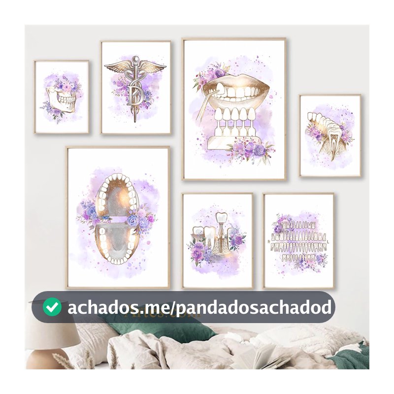 Quadro decorativo consultório dentista Quadro decorativo anatomia oral Quadro decorativo Dentes anatomia arte floral saúde oral decoração consultório Quadros decorativos Dentes anatomia arte floral saúde oral