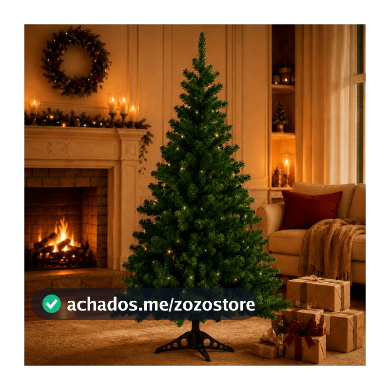 Árvore Natal Verde 150cm 220 Galhos Decoração Natalina Pinheiro Pinheirinho Premium
