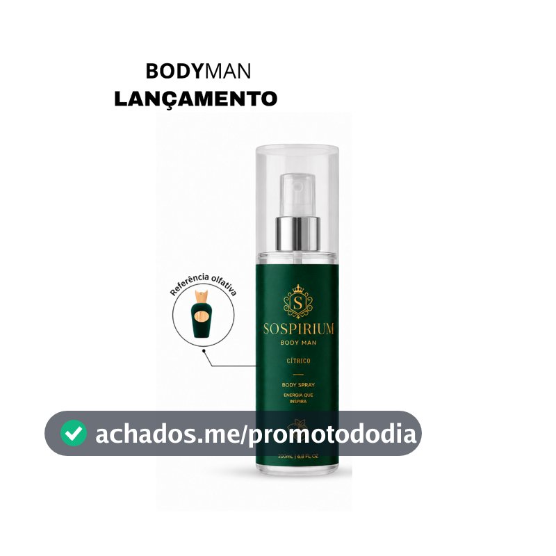 BODY SPLASH LANÇAMENTO MASCULINO 200ML – SOSPIRIUM By: Noblle Parfum