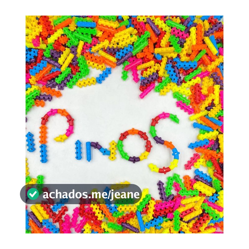 Brinquedo de Montar Pinos 100  200 e  500 Blocos Encaixes  Blocos de Montar Mágicos