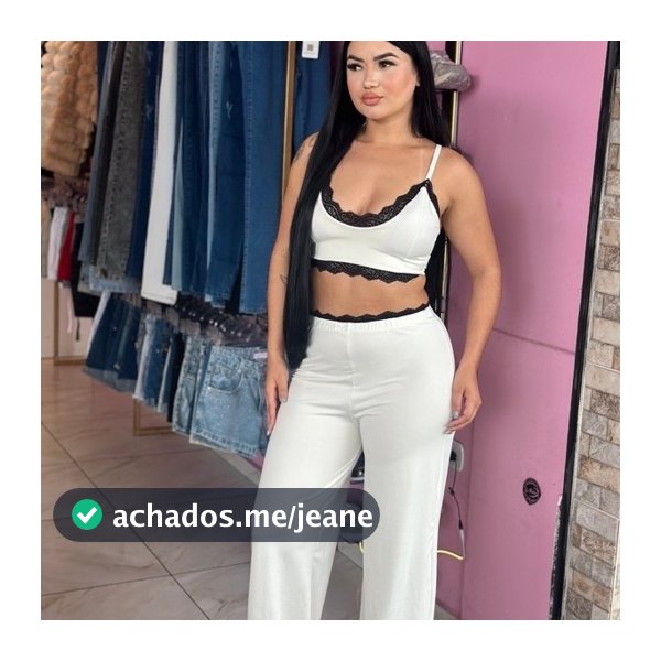 Conjunto feminino de renda,conjunto Cropeed e calça pantalona