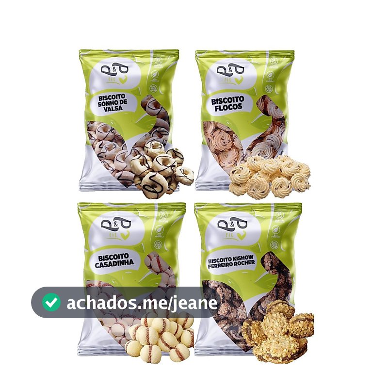 Biscoito Amenteigado Caseiro de Minas Vários Sabores - P&P