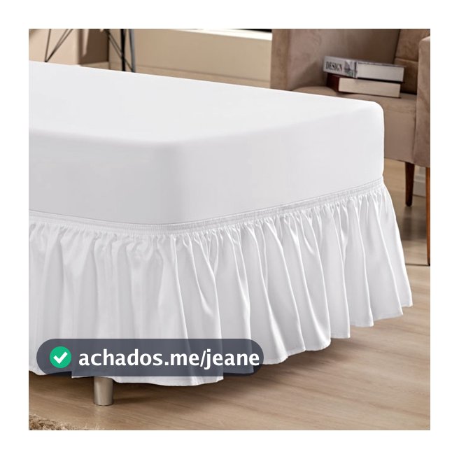 Saia Para Colchão Box Solteiro Cama Box Elástico Microfibra Lisa Decorativa Protetora Premium