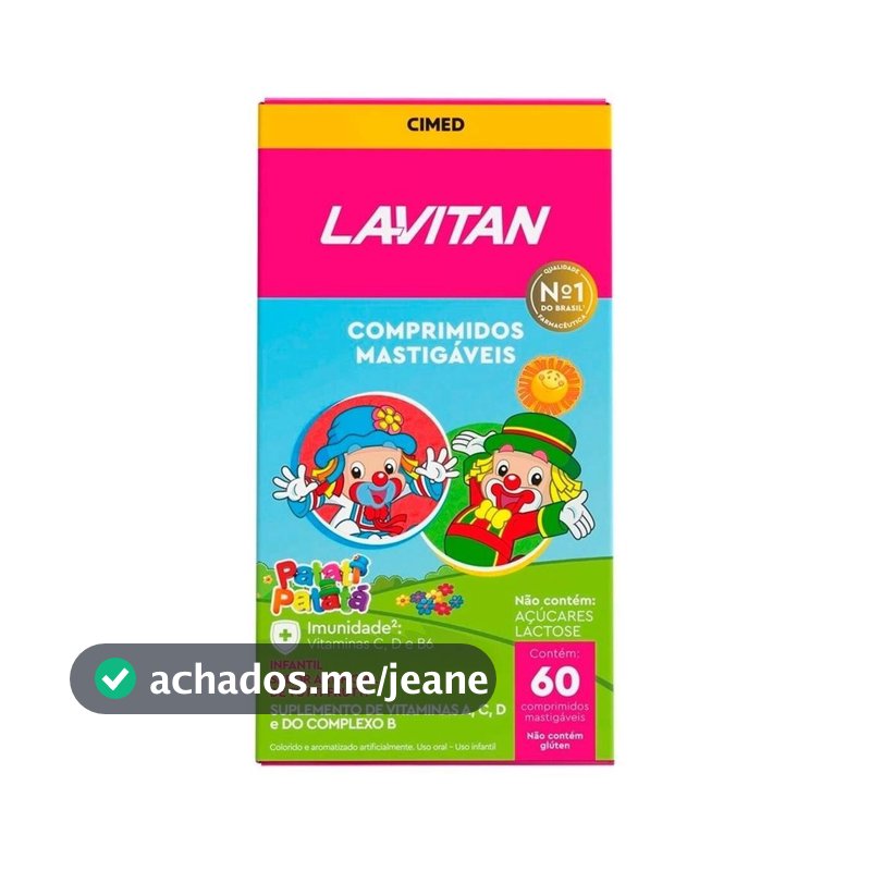 Lavitan Kids Tutti-Frutti 60 Comprimidos