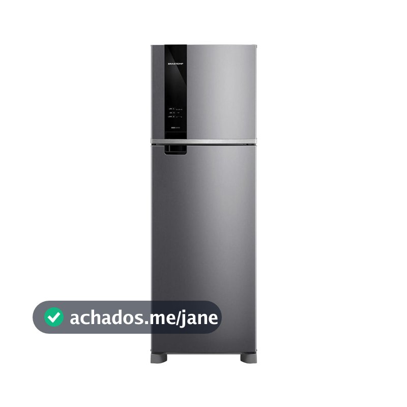 Geladeira Brastemp Frost Free Duplex 415 Litros cor Inox - BRM52MK