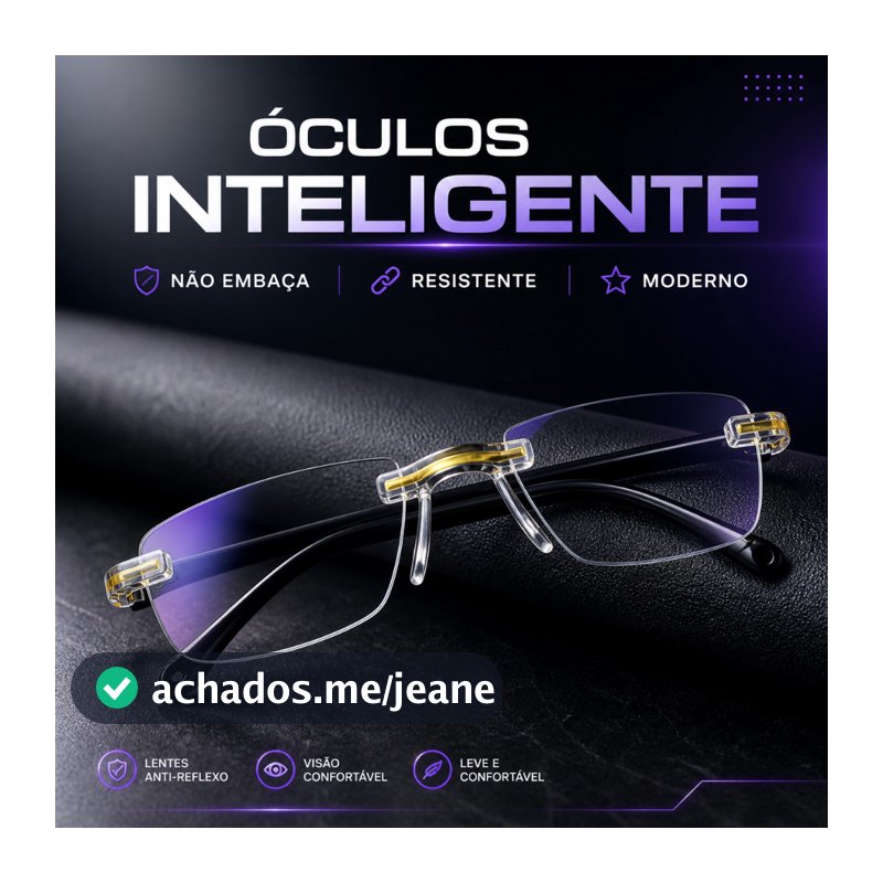 Óculos Dourado Com Grau para Perto e Longe/Se Ajusta Automaticamente a Todos os Grau  +  Estojo e Limpa Lentes