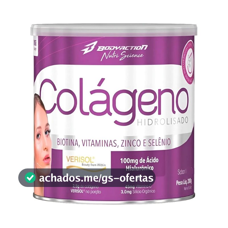 Colágeno Verisol com Ácido Hialurônico 200g – BodyAction