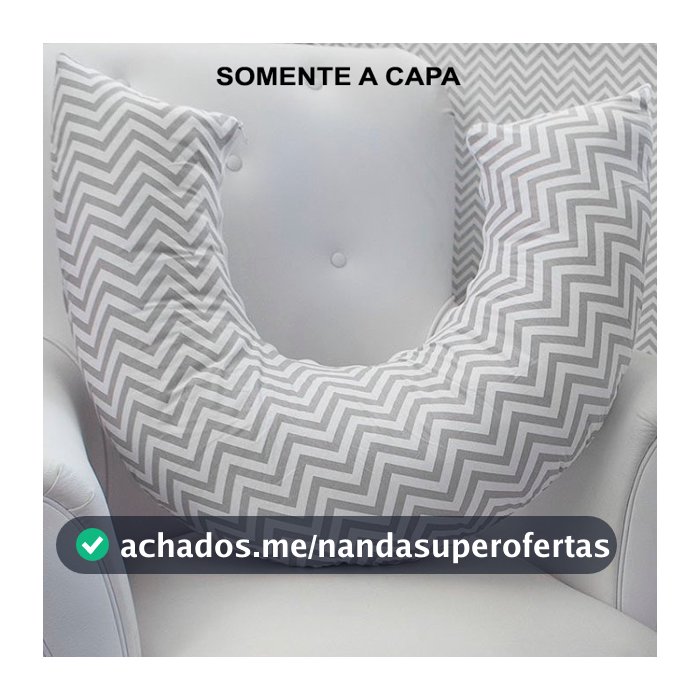 Capa Almofada Amamentação Com Zíper Macia 100% Algodão