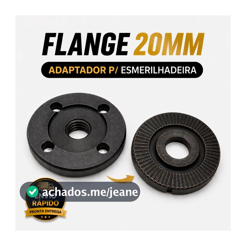 Adaptador 20mm p/ Lixadeira – Compatível com Bosch e Makita | Use Disco de Serra Mármo