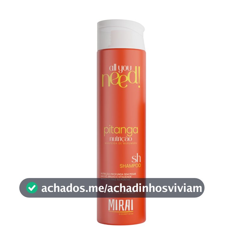 Shampoo Pitanga Cronograma Nutrição Mirai