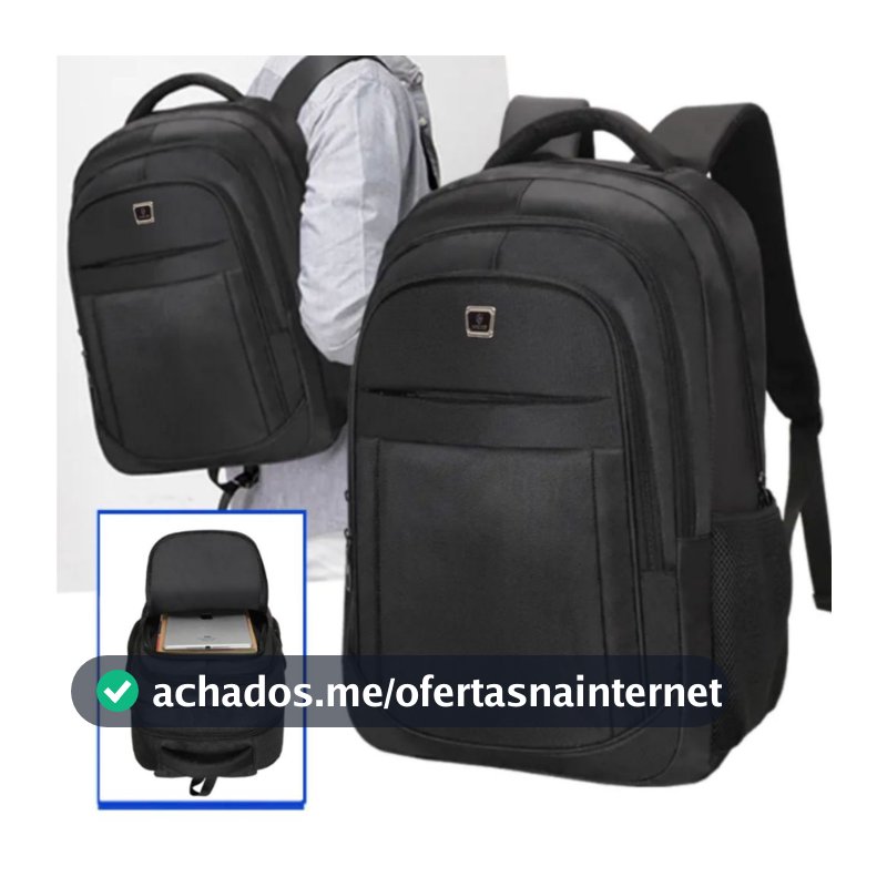 Mochila Masculina Bolsa Feminina Notebook Escolar Resistente Oferta
