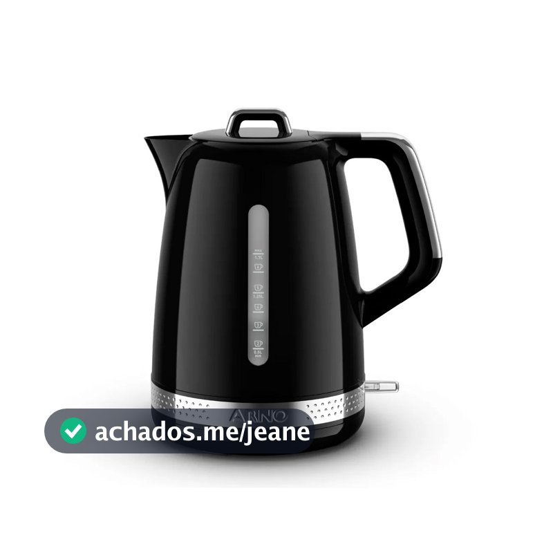 Chaleira Arno Soleil 1,7l Preta Spke Preta - 220v