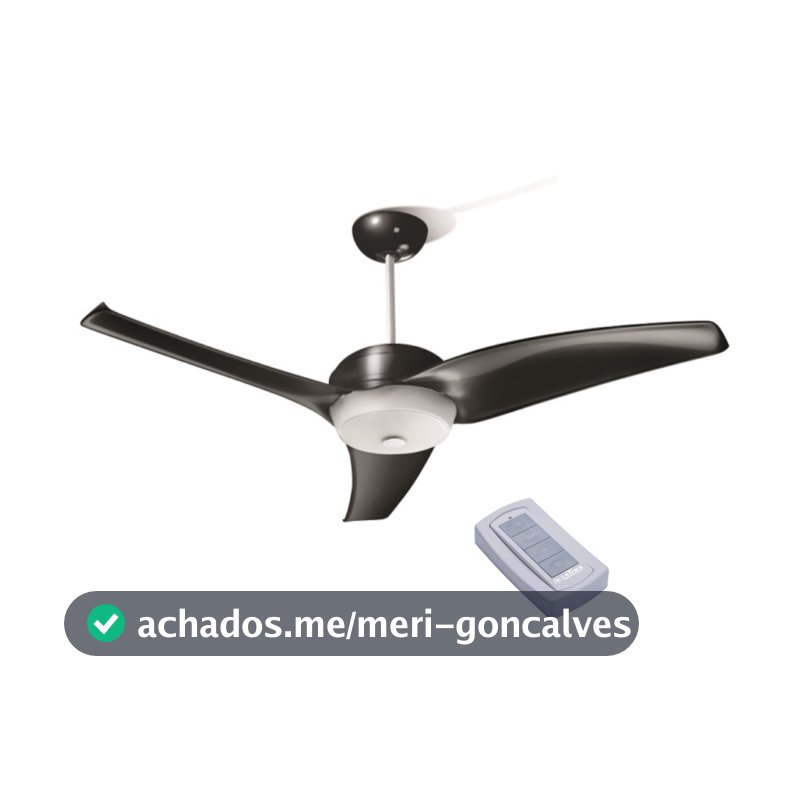 VENTILADOR DE TETO LATINA VT673 CONTROLE REMOTO PRETO 127V
