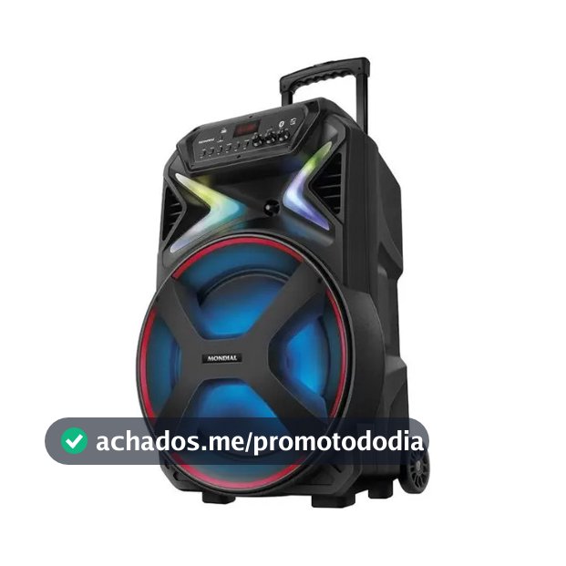 Caixa De Som Amplificada Mondial Connect Lights Plus Cm-700