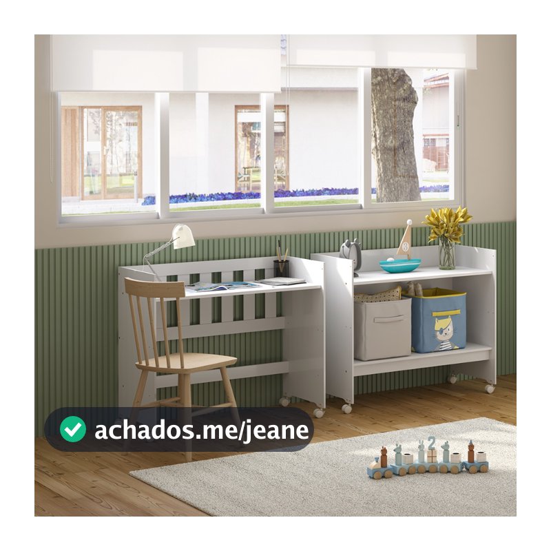 Mini Berço Flex Baby 5 em 1 Multifuncional com Rodinhas, Colchão e Suporte  Mosquiteiro – 100% MDF