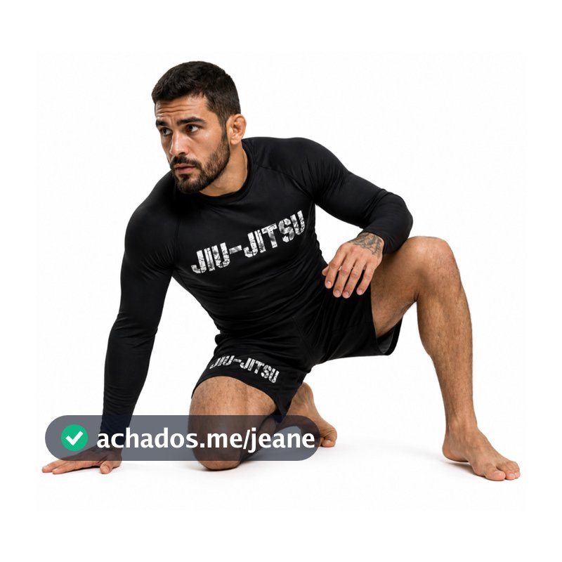 Camisa Rashguard Jiu Jitsu Compressão Treino Academia Muay Thai Luta Boxe