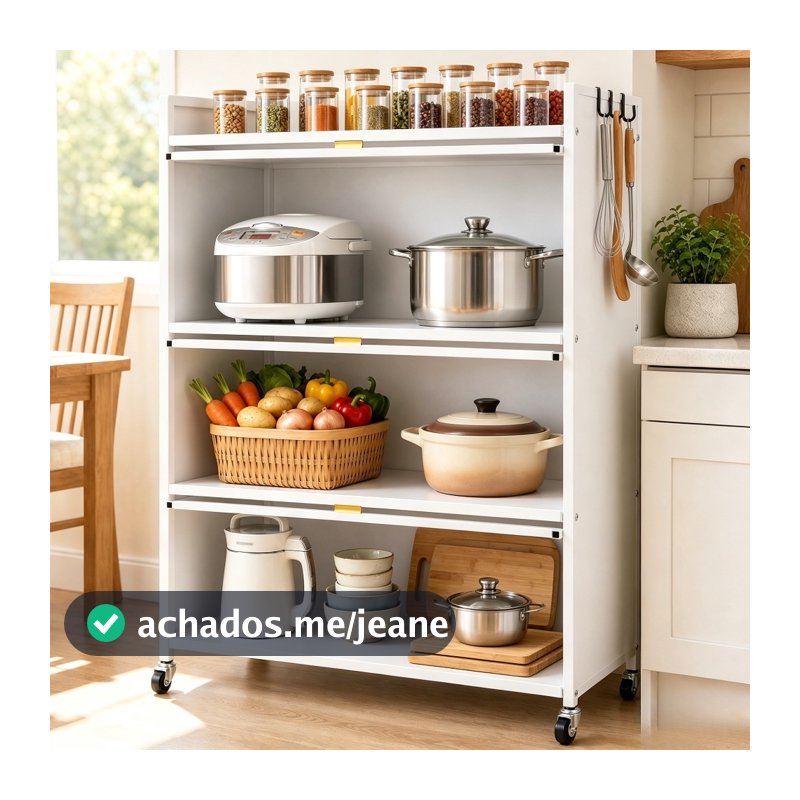 Armário Cozinha Buffet Aparador Sala Com Multiuso Aço Guarda Roupa 3 Portas Móveis Organizadora