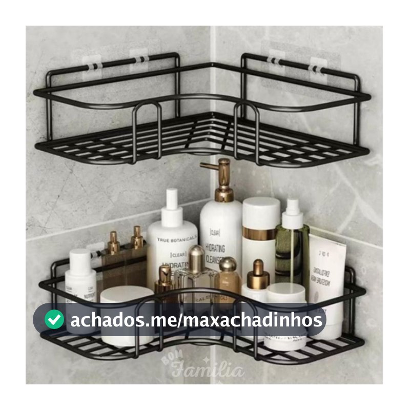 Suporte Porta Shampoo E Sabonete - De Canto Parede Banheiro - BNVT