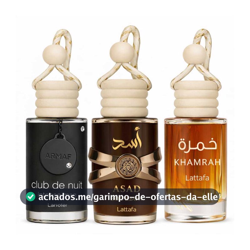 Cheirinho para Carro Árabe  Aromatizante Automotivo 10mlIdeal para Uber | Escolha Aroma