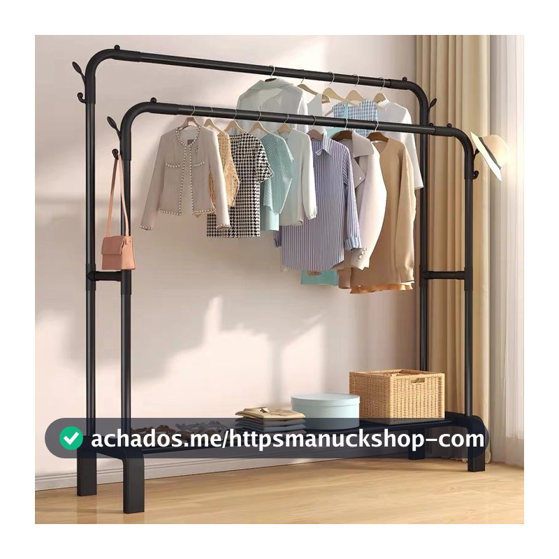 Cabide de roupas de poste único/duplo, cabideiro de secagem de roupas para serviços pesados, cabide de chão para varanda