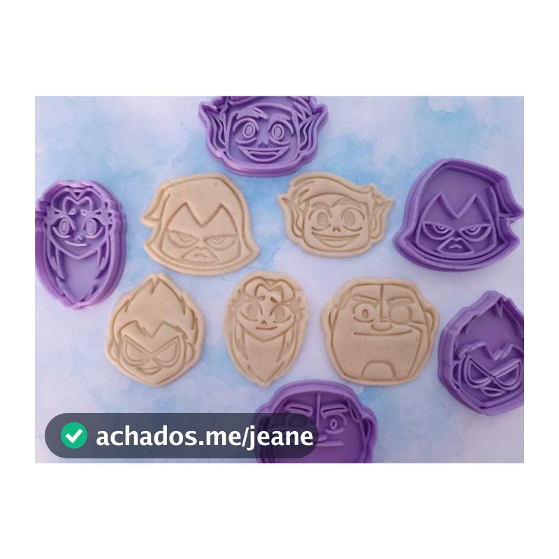 Cortador de Biscoito / Cookies /  Massinha / Biscuit Jovens Titans