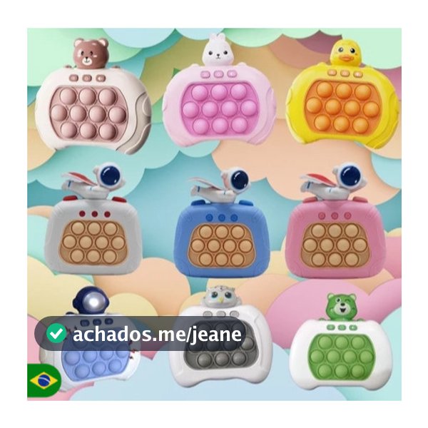 kit 10 Brinquedo Anti-Stress Pop It Eletronico Brinquedo Bolhas De Empurrar Rápido Para Crianças e Adultos