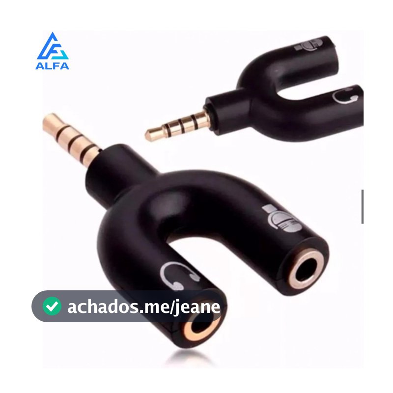Adaptador Splitter P3 X P2 Fone Microfone Headset Xbox Ps4 Áudio Cabo Pc
