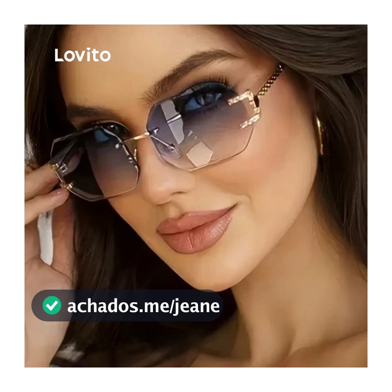 Lovito Elegante Óculos de Sol com Redução de brilho LFA90X027