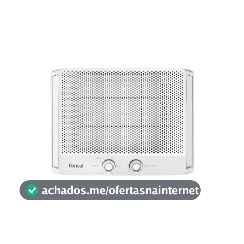 Ar condicionado de Janela Consul 7.500 BTUs Frio Mecânico CCB07GB Branco