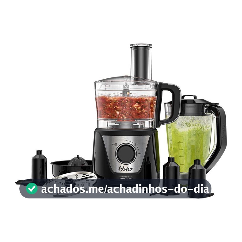 Multiprocessador de alimentos Oster Black 7 em 1 OMPR850 220V