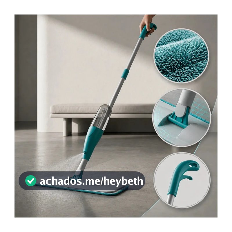 Mop Spray Com Reservatório Esfregão Vassoura Mágica