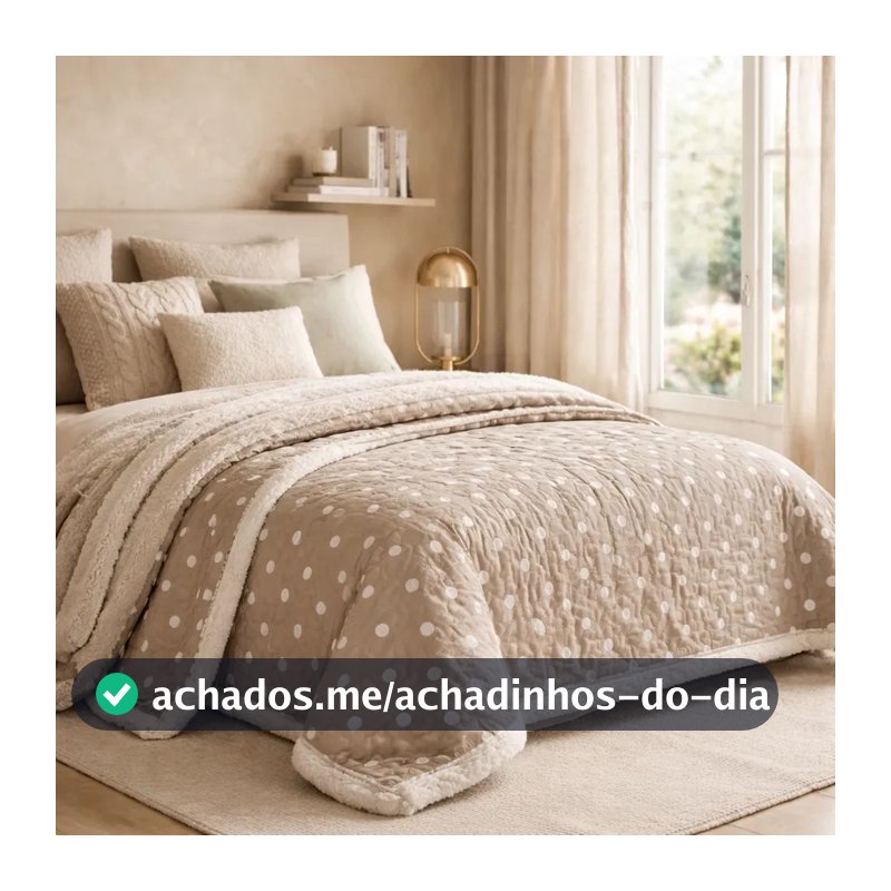 Cobredom Dupla Face Cobertor Edredrom Toque Super Macio Poliéster Premium Coberdrom Casal Promoção!!