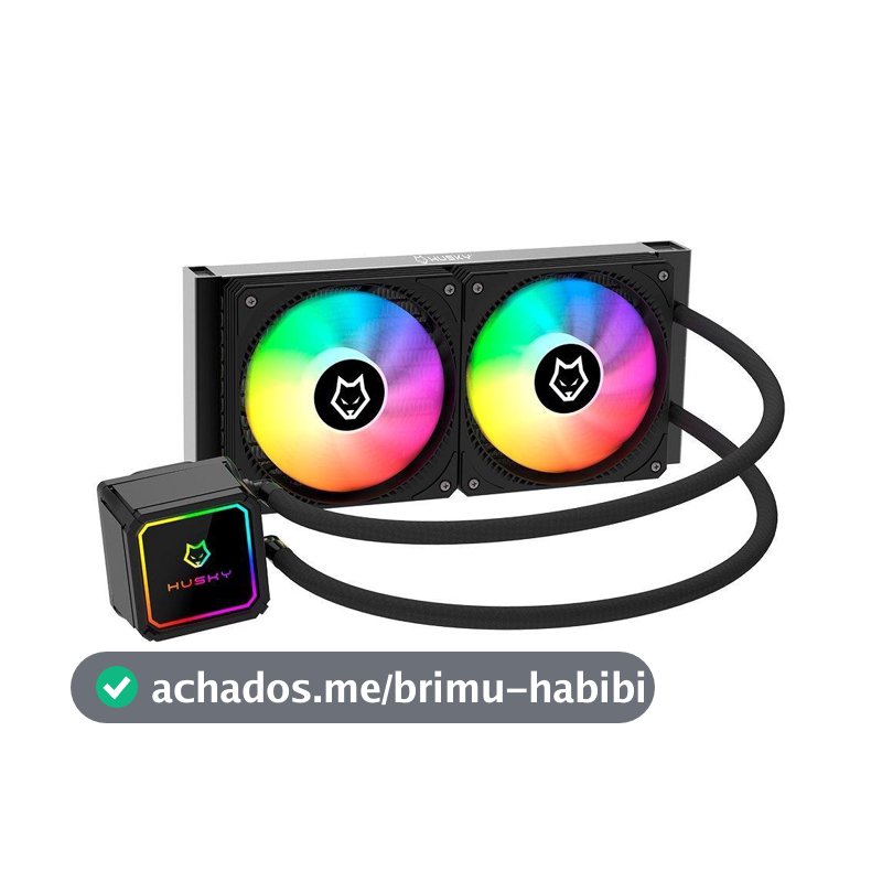 Water Cooler Husky Freezy, Iluminação ARGB, 240mm, AMD e Intel, Preto - HWT200PT