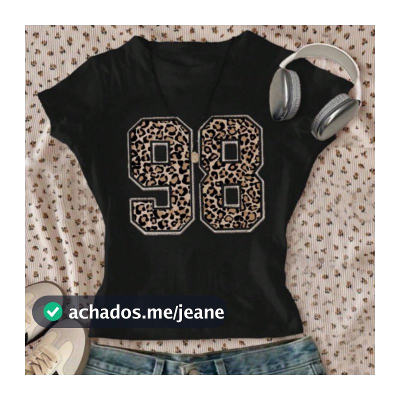 Blusa Cropped Curto Y2k Casual 98 Animal Print Confortável Feminino