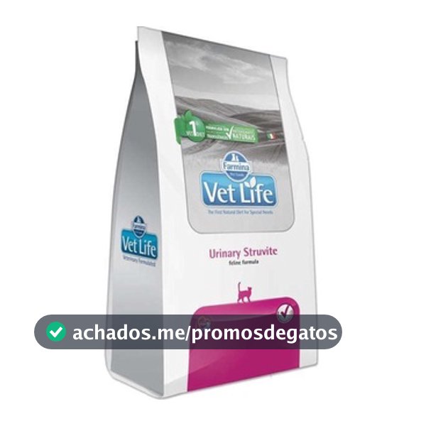 Ração Vet Life Urinary Struvite Gatos Adultos 7.5kg