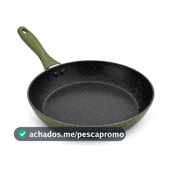 Frigideira Cerâmica Antiaderente Grande 24cm Premium Compatível Todos Fogões Gás Cooktop Indução Elétrico Vitro Cerâmico