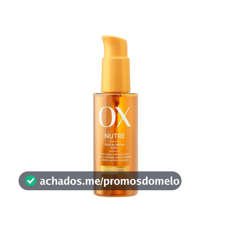 Óleo Capilar Nutritivo OX Nutre 120ml