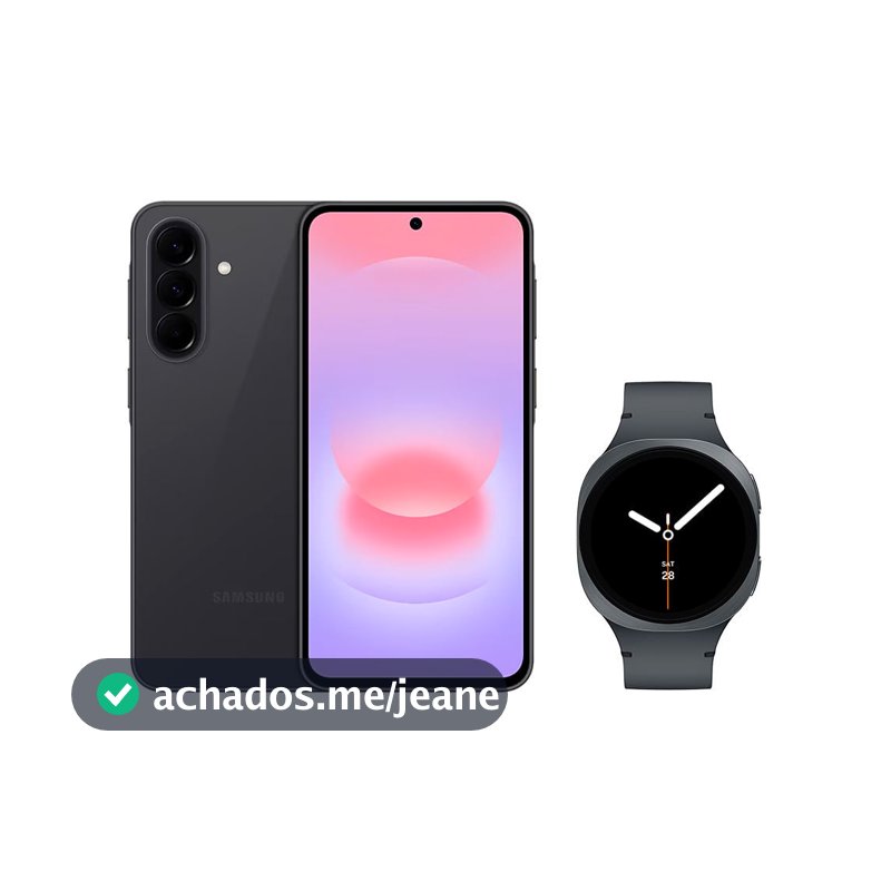 Galaxy A37 5G (128GB) - Preto + Galaxy Watch8 BT 40mm - Grafite