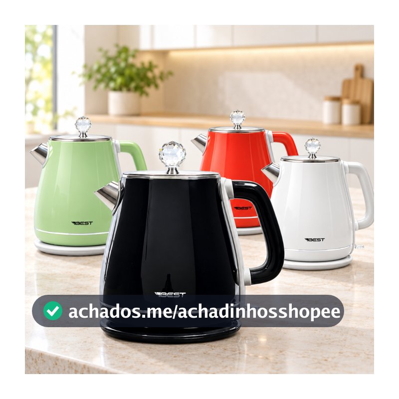 Chaleira Jarra Elétrica Colorida Colors 1.8 L Best Moderna 127V e 220V