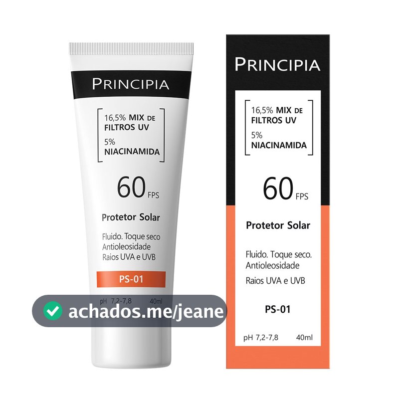 Protetor Solar Facial PS-01 FPS 60 Principia