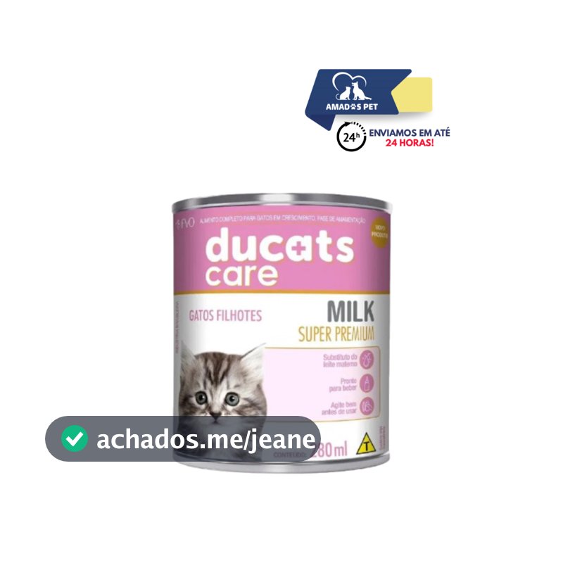 DUCATS LEITE PRONTO LÍQUIDO PARA GATOS FILHOTES - SUPER PREMIUM 280ML