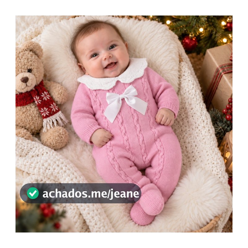 Macacão em tricô bebê Natalia