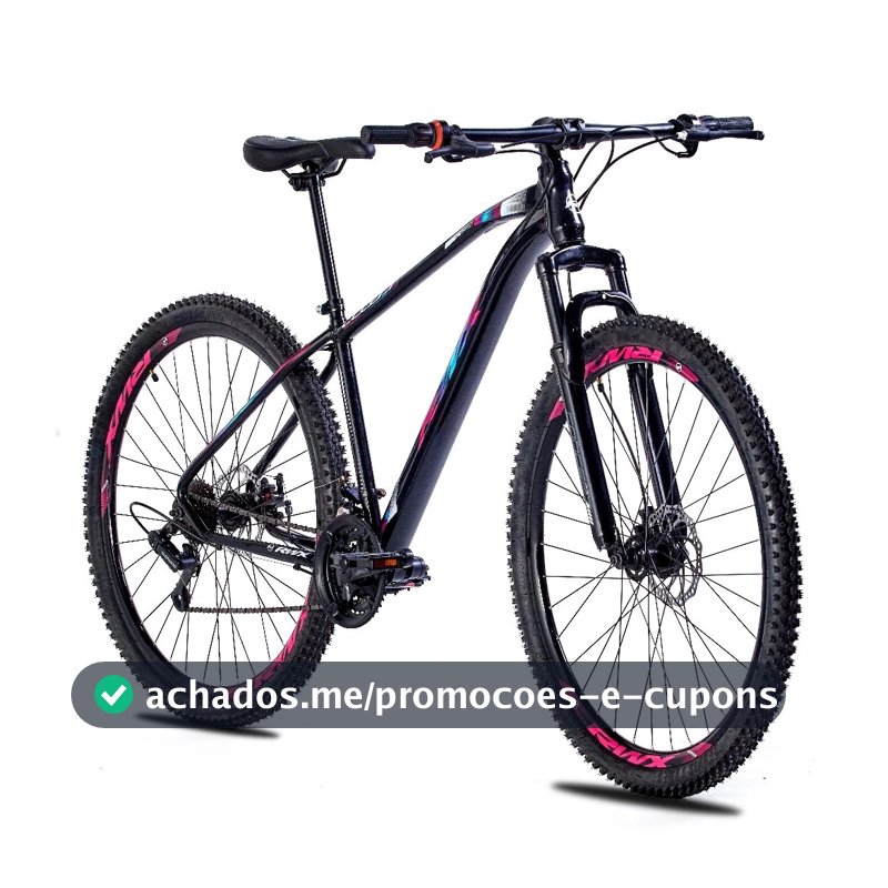 KIT BICICLETA BIKE MTB AÇO CARBONO RWX ARO 29 21V - FREIO A DISCO - TAM.  17.