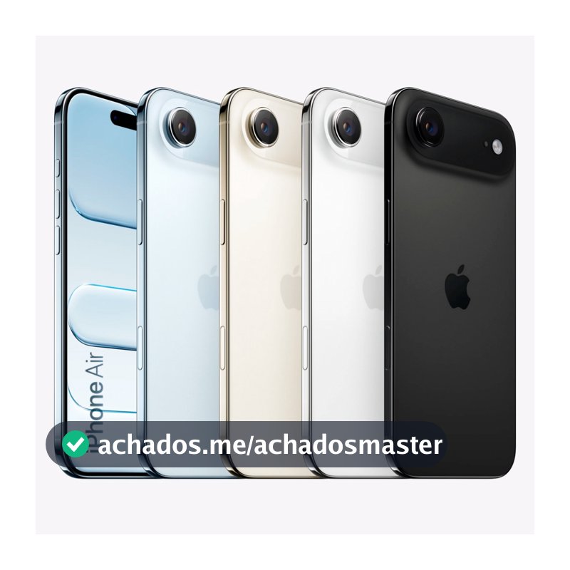 Celular Apple iPhone 17 Air 256GB 5G 6,6" Design Ultra-Fino iOS Original Novo Lacrado