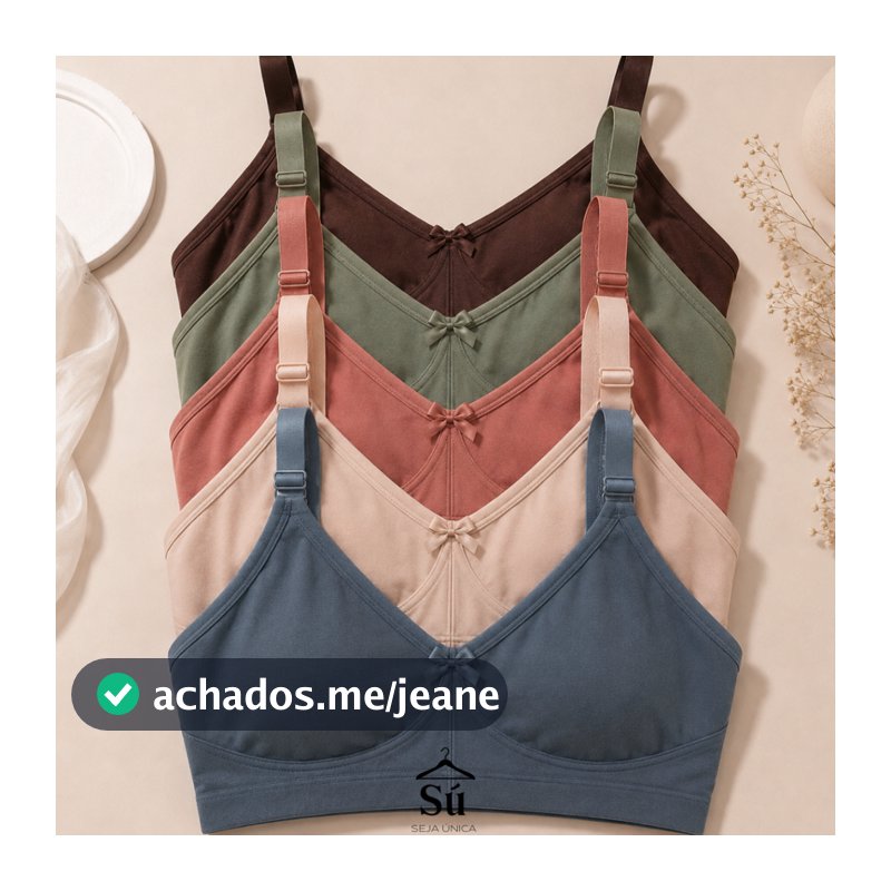 KIT SUTIÃS Reforçados Plus Size Alta Sustentação Tecido Duplo Alças Grossas Reguladores Reforçados